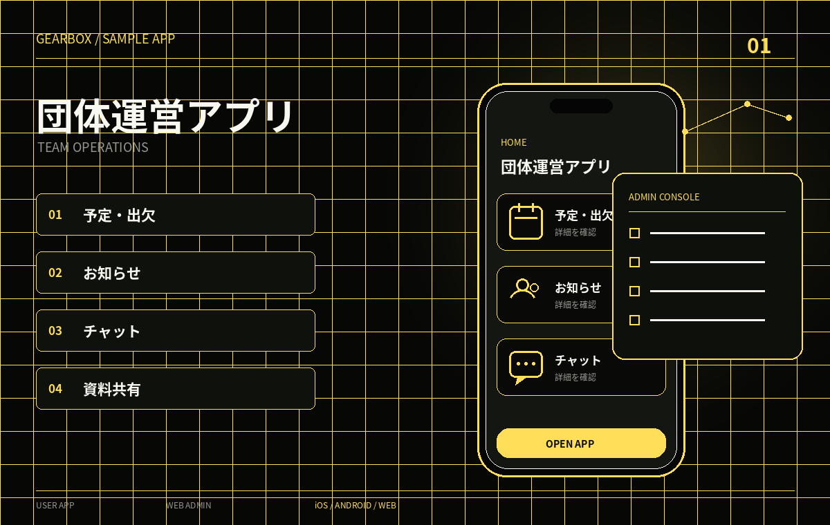団体運営アプリ