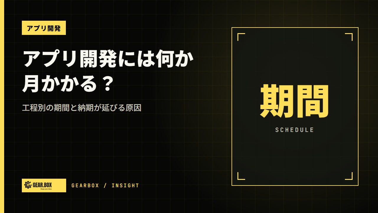 【2026年版】アプリ開発には何か月かかる？工程別の期間と納期が延びる原因